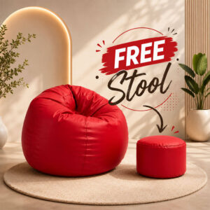 Plain Bean Bag with Free Stool | Relaxo Beans Pakistan